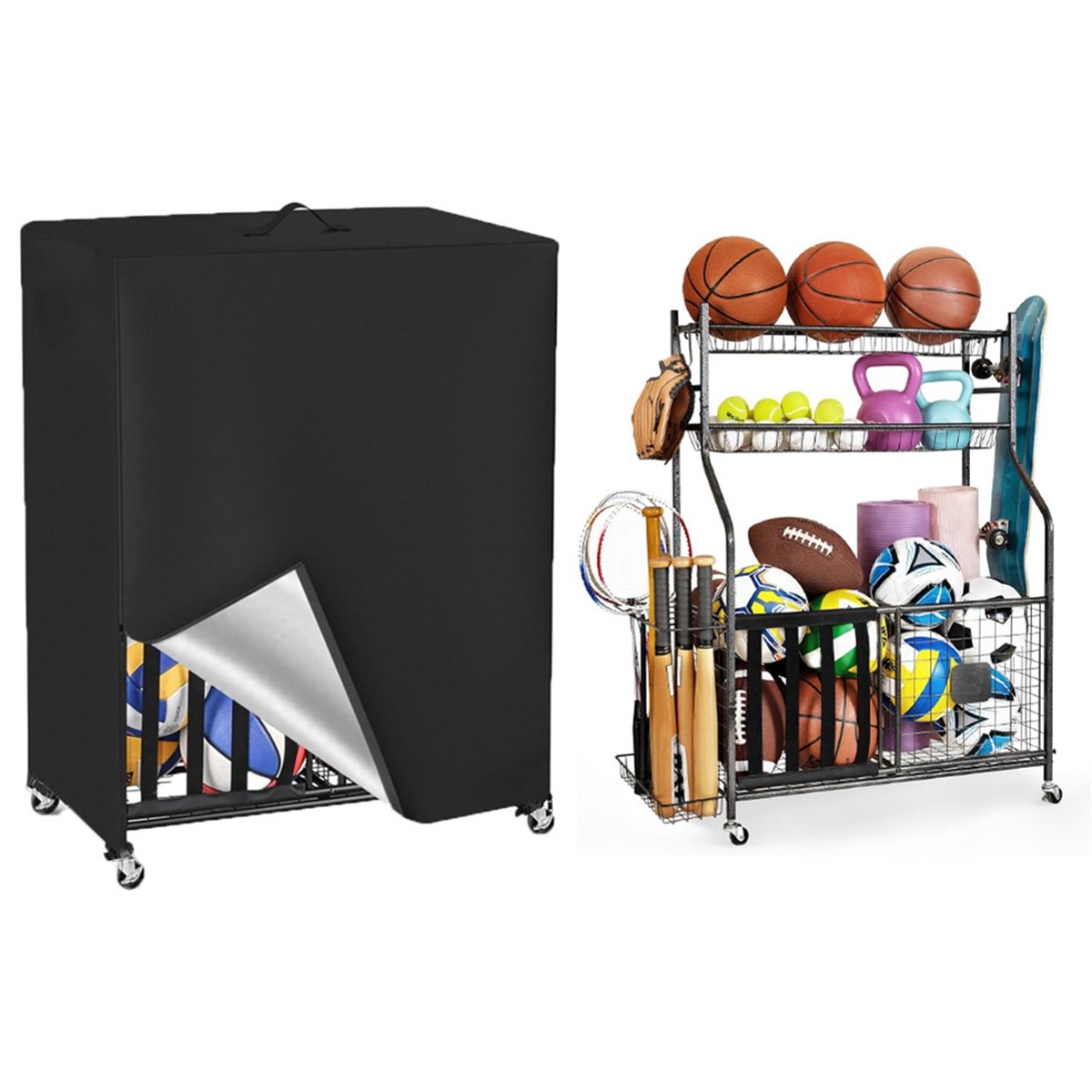 Pokrowiec na stojak na piłki d – Sports Equipment Organizer Rack recenzja i cena